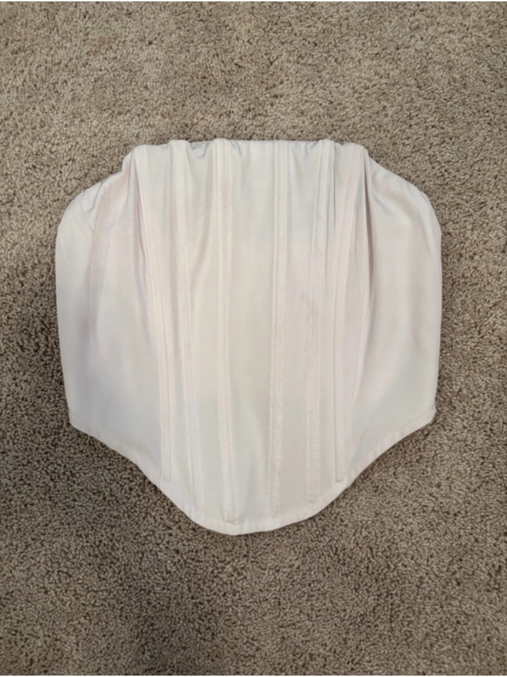 Fashion Nova White Strapless Bustier Top